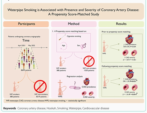 Waterpipe smoking is associated with presence and severity of coronary artery disease: a propensity score-matched study